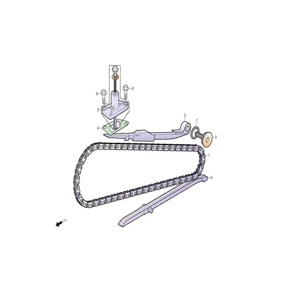 DAELIM TS50 (DL50-BG) EKZANTRIK KIZAK ALT GERGISI #DL50-BG E0506